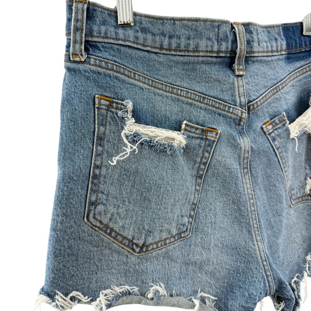 Abercrombie & Fitch Curve Love The Mom Short Mid Rise Preppy Boho Size 28 / 6 - Picture 5 of 9